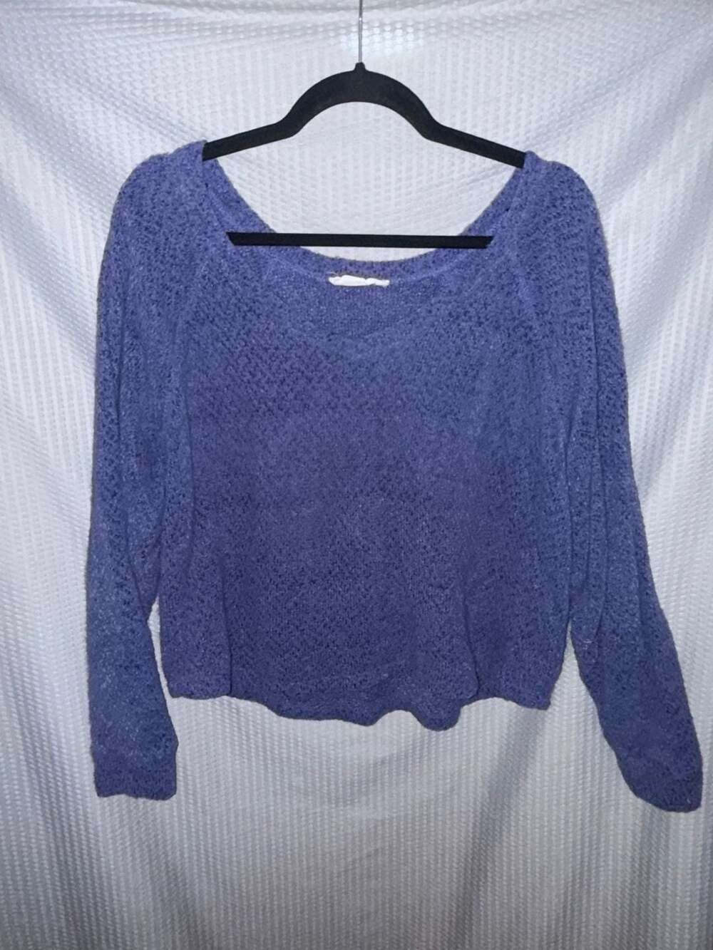 Double Zero Mystical Medium Blue Knit Sweater Top